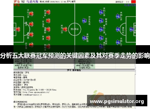 分析五大联赛冠军预测的关键因素及其对赛季走势的影响